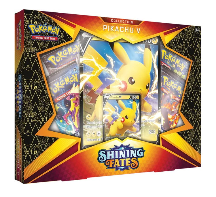 Pokemon Sword & Shield 4.5: Shining Fates Pikachu V Box