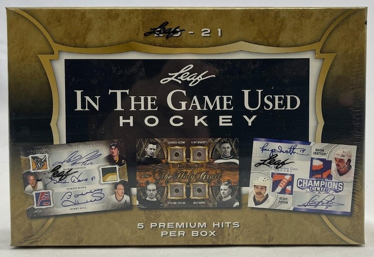 2020-21 Leaf In The Game Used Hockey (Hobby Box)