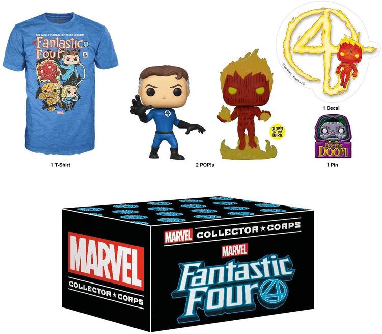 Funko Marvel Collector Corps Mystery Box, Fantastic Four