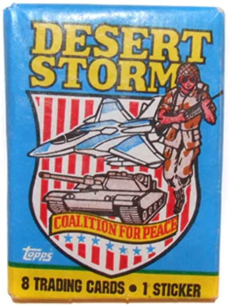 1991 Pack of Desert Storm Coalition for Peace Topps Gulf War Trading Cards