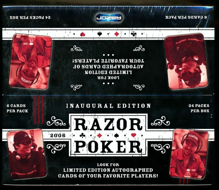 2006 Razor POKER INAUGURAL EDITION Trading Card Box