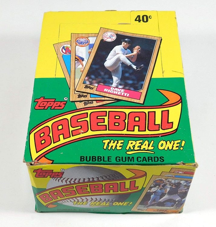 Topps 1987 Baseball Wax Pack Trading Card Box (36 Packs)