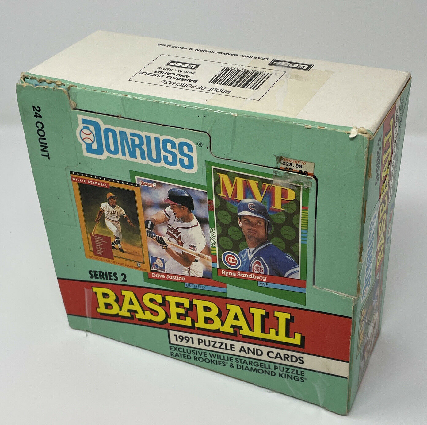 1991 Donruss Baseball (Jumbo Pack Box - 24 packs)
