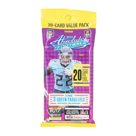 2021 Panini Absolute Football (Jumbo Value Pack)