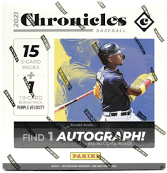 2021 Panini Chronicles Baseball (Mega Box)