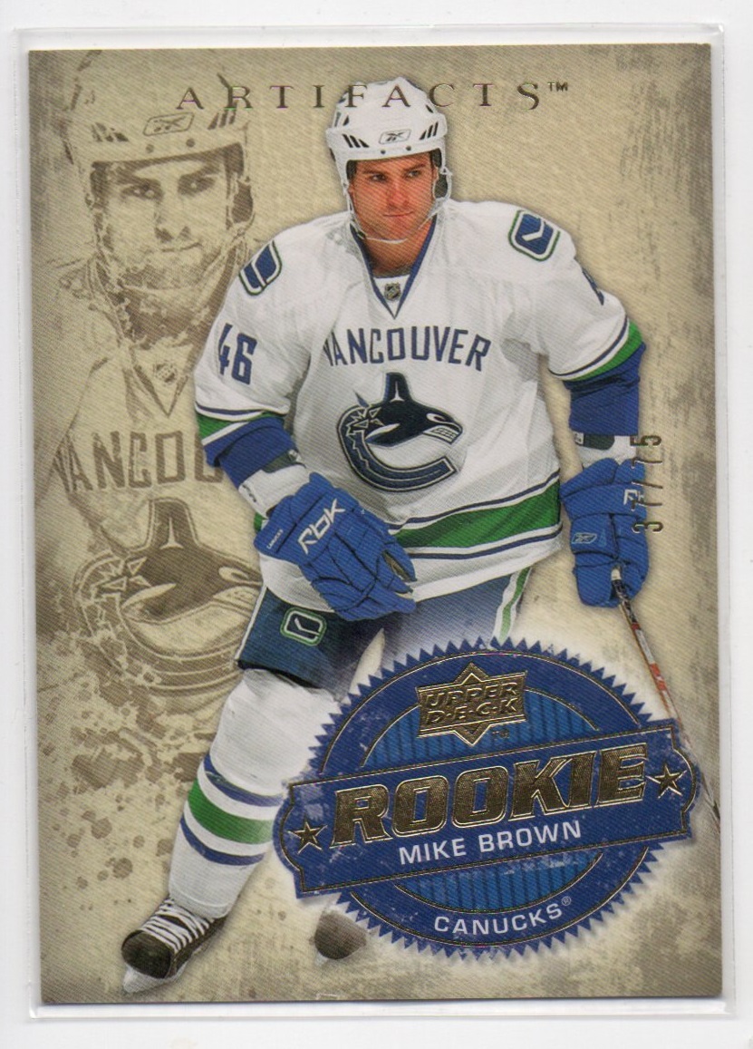 2008-09 Artifacts Gold #230 Mike Brown (40-X278-CANUCKS)