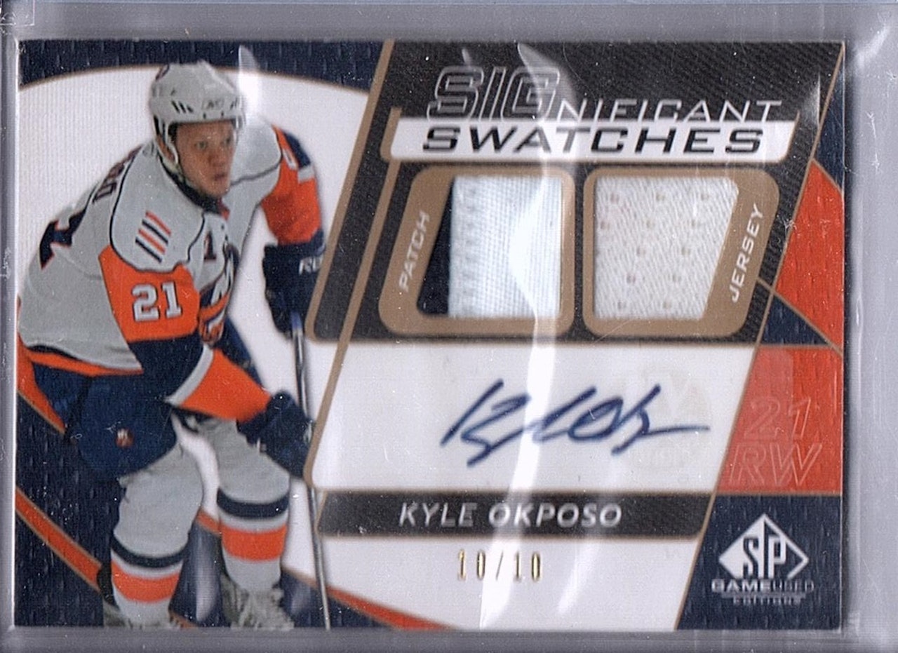 2008-09 SP Game Used SIGnificant Swatches Patches #SSOK Kyle Okposo (400-X25-ISLANDERS)
