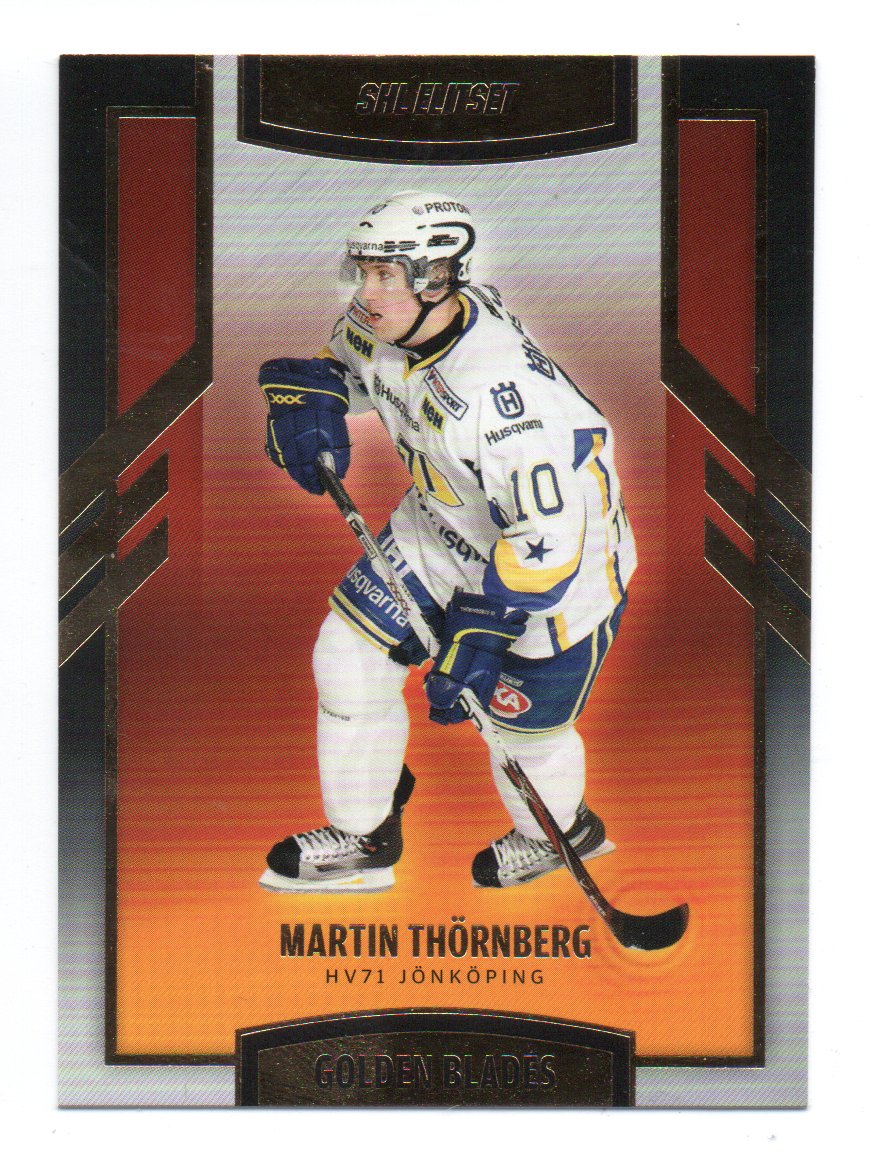2008-09 Swedish SHL Elitset Golden Blades #5 Martin Thornberg (10-X270-HV71)