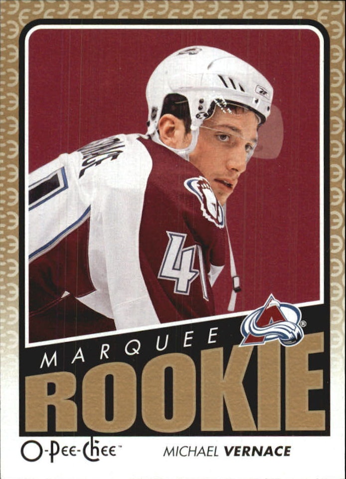 2009-10 O-Pee-Chee #520 Michael Vernace RC (10-D4-AVALANCHE)