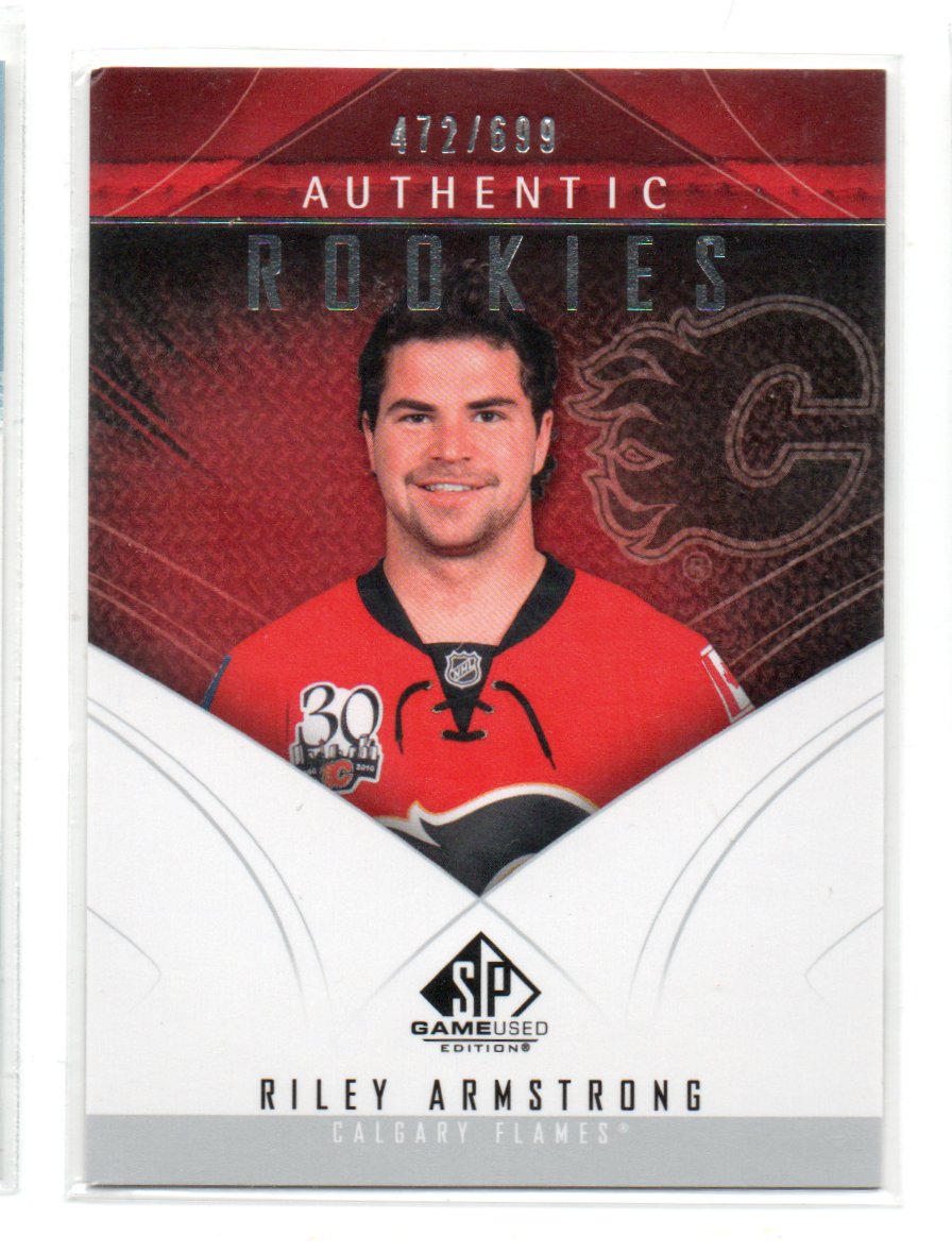 2009-10 SP Game Used #121 Riley Armstrong RC (20-X283-FLAMES)
