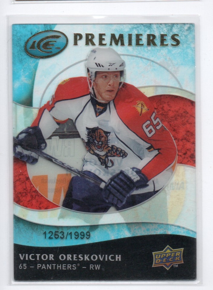 2009-10 Upper Deck Ice #120 Victor Oreskovich RC (20-X283-NHLPANTHERS)