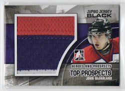 2010-11 ITG Heroes and Prospects Top Prospects Game Used Jerseys Black #JM09 John McFarland (30-X283-NHL)