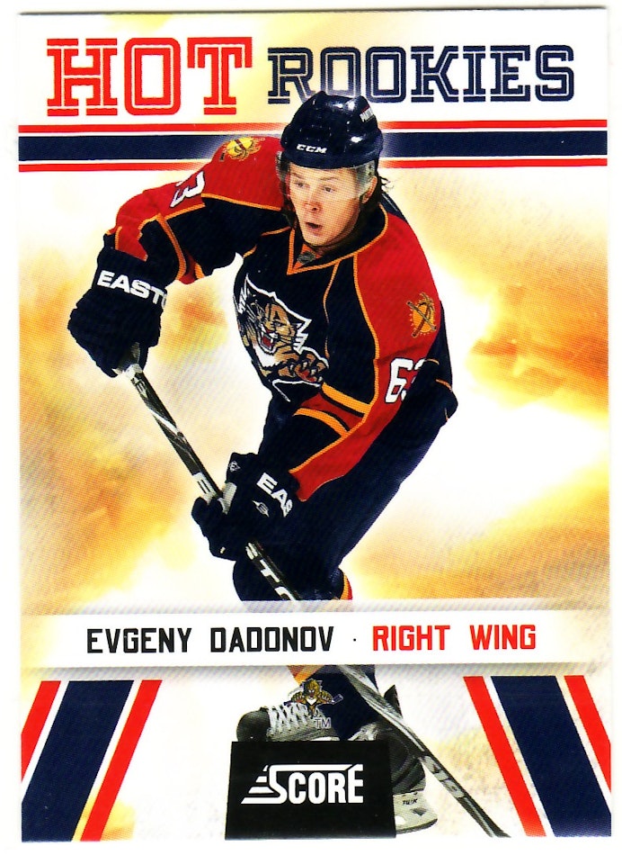 2010-11 Score #509 Evgeny Dadonov HR RC (10-X269-NHLPANTHERS)