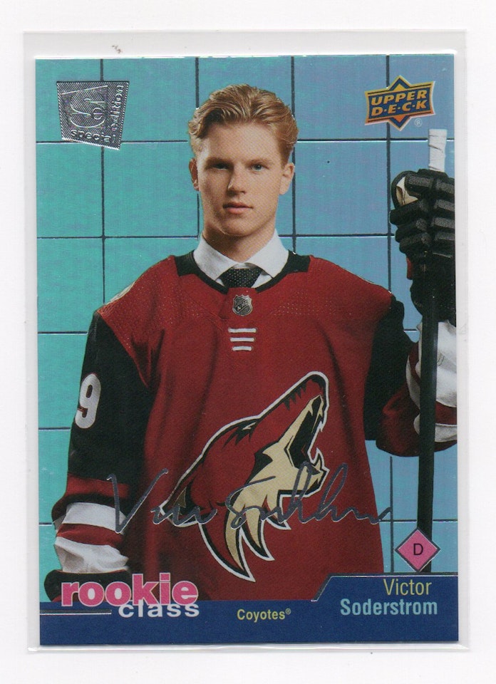 2020-21 Upper Deck Rookie Class SE #RC17 Victor Soderstrom (10-X284-COYOTES)