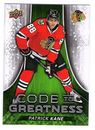 2015-16 Upper Deck Code to Greatness #CTG3 Patrick Kane (40-178x9-BLACKHAWKS)