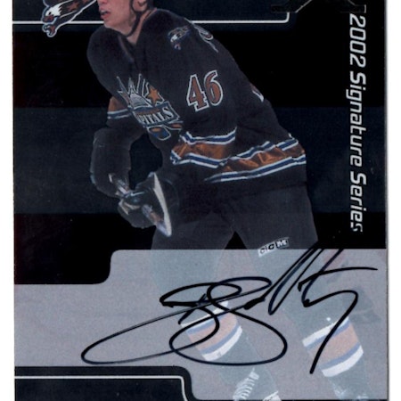 2002-03 BAP Signature Series Autograph Buybacks 2001 #223 Brian Sutherby (40-X132-CAPITALS)