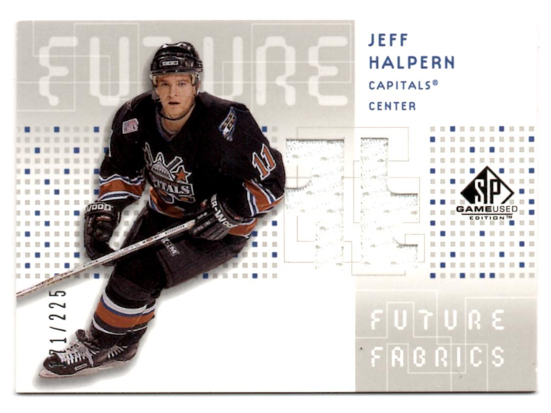 2002-03 SP Game Used Future Fabrics #FFHA Jeff Halpern (40-C2-CAPITALS)