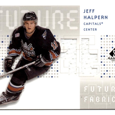 2002-03 SP Game Used Future Fabrics #FFHA Jeff Halpern (40-X133-CAPITALS)