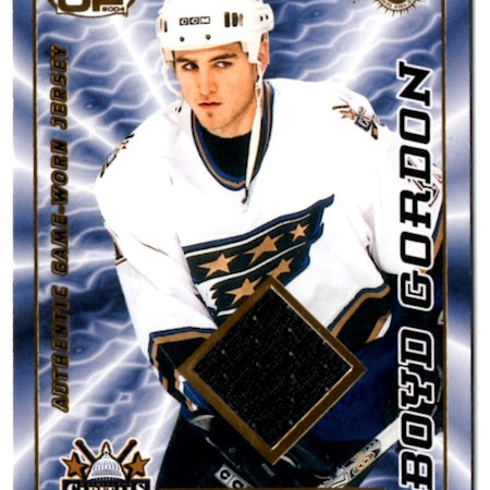 2003-04 Pacific Heads Up Jerseys #25 Boyd Gordon RC (40-X131-CAPITALS)