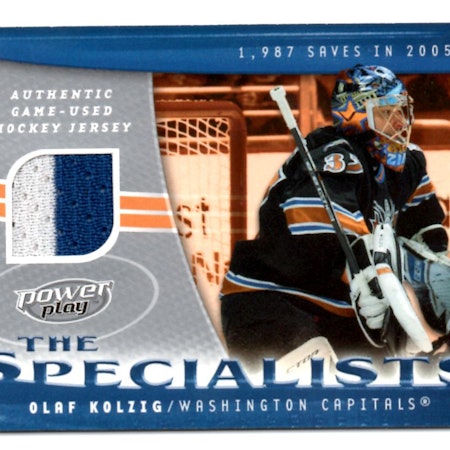 2006-07 UD Powerplay Specialists #SOK Olaf Kolzig (40-30x2-CAPITALS)