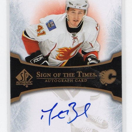2007-08 SP Authentic Sign of the Times #STDB Dustin Boyd (30-29x7-FLAMES)