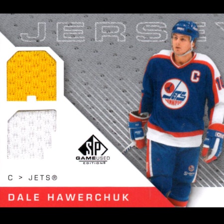 2007-08 SP Game Used Authentic Fabrics #AFDH Dale Hawerchuk (40-28x7-NHLJETS)