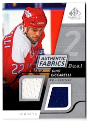 2008-09 SP Game Used Dual Authentic Fabrics #AFDC Dino Ciccarelli (40-X39-CAPITALS)
