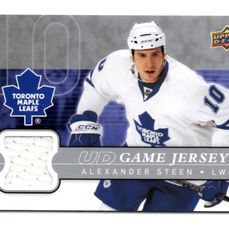 2008-09 Upper Deck Game Jerseys #GJAL Alexander Steen (40-X83-MAPLE LEAFS)