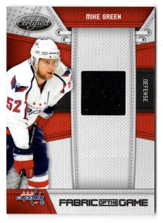 2010-11 Certified Fabric of the Game #MIG Mike Green (30-147x7-CAPITALS)