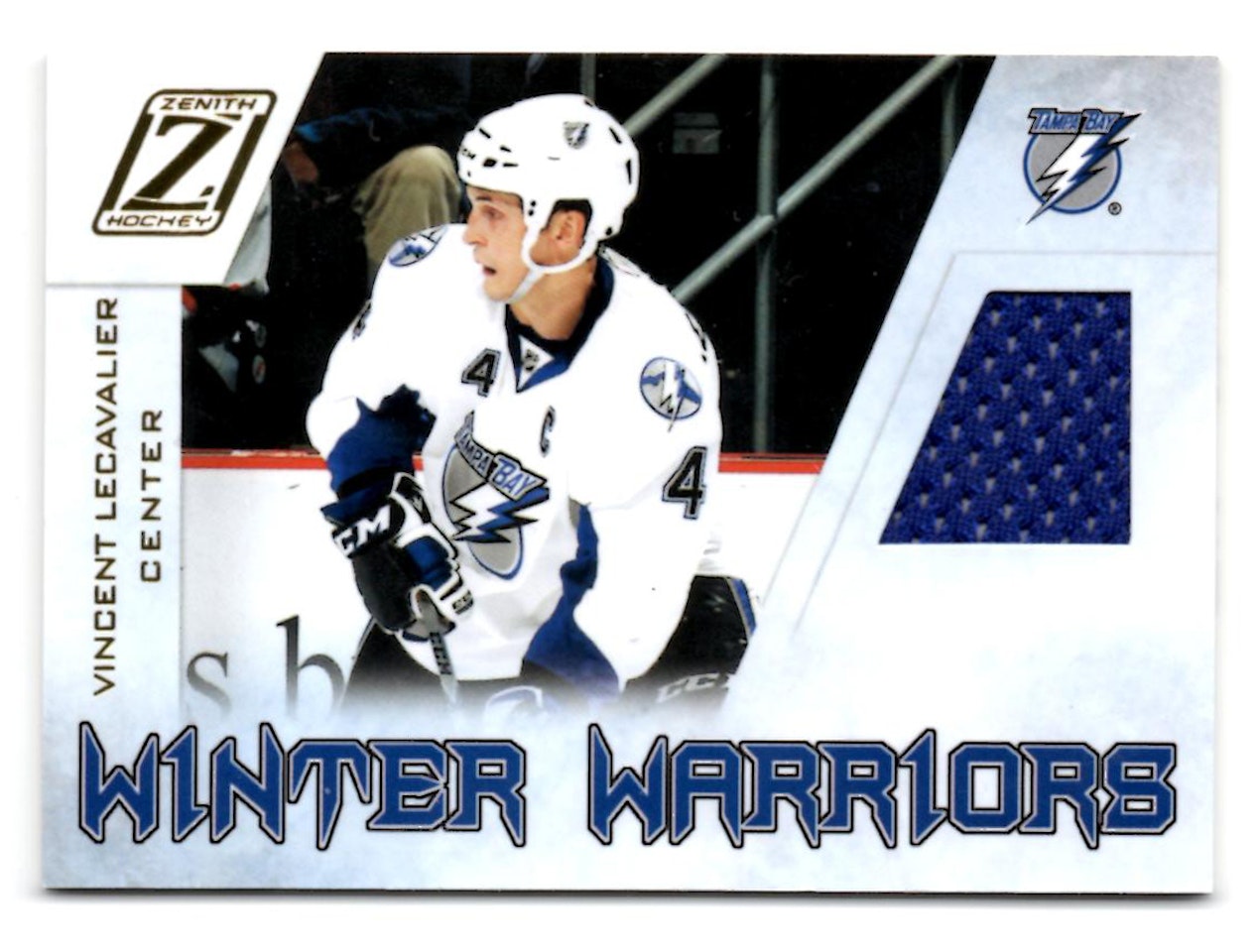 2010-11 Zenith Winter Warriors Materials #VL Vincent Lecavalier (40-X84-LIGHTNING)