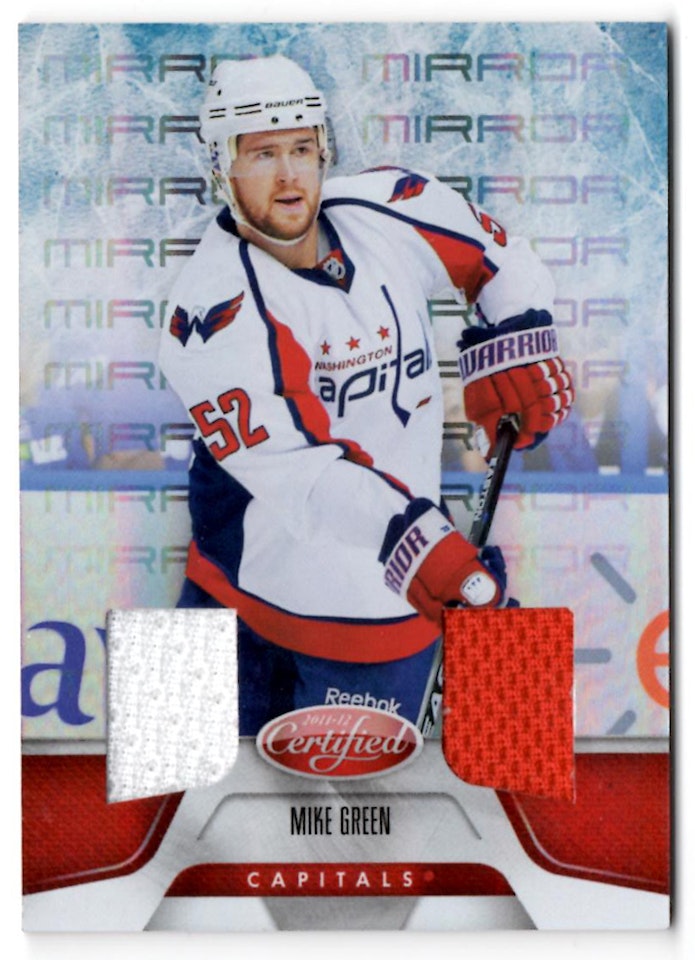 2011-12 Certified Mirror Red Materials Dual #121 Mike Green (40-17x8-CAPITALS)