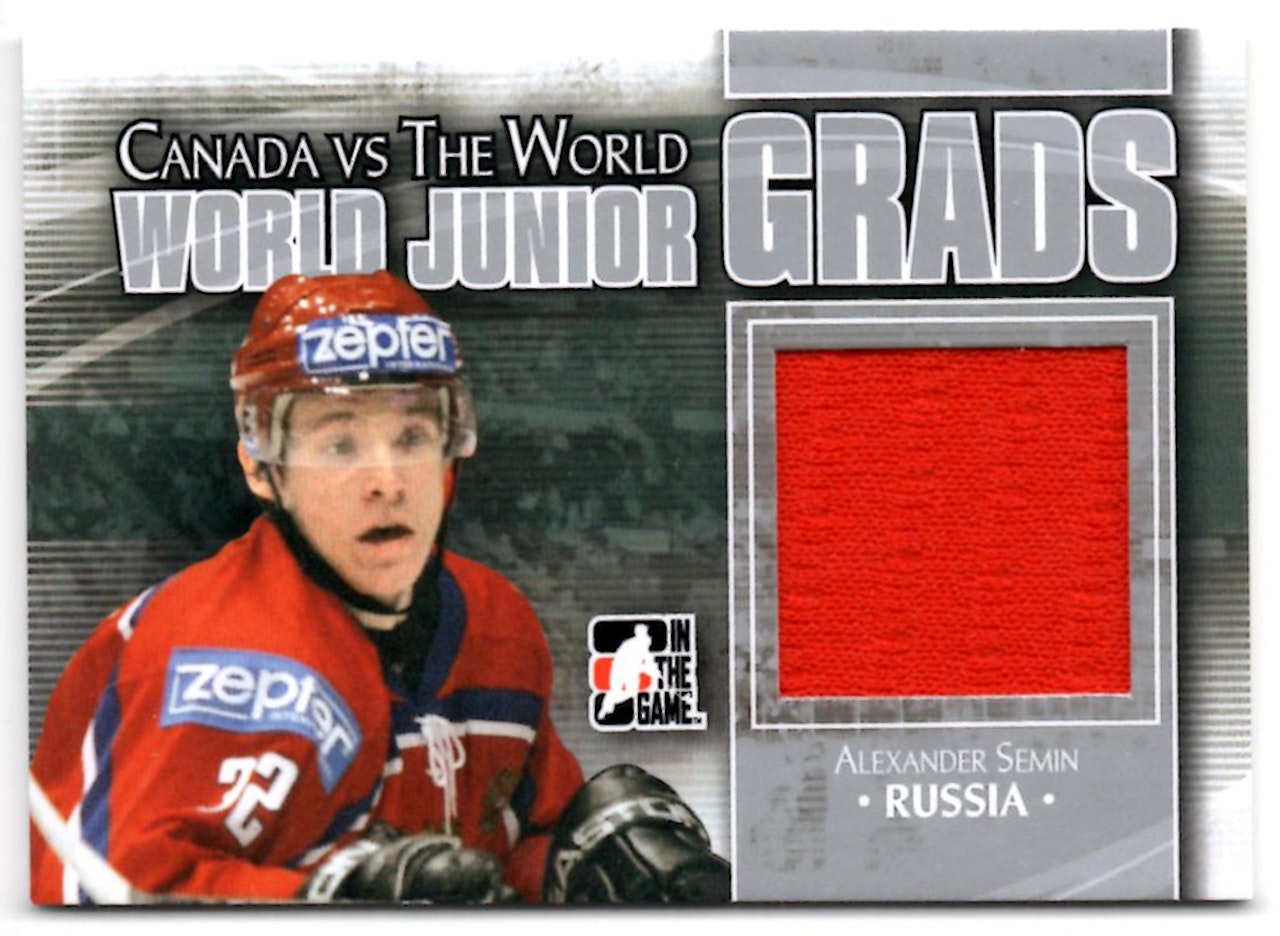 2011-12 ITG Canada vs The World World Junior Grads Silver #WJG27 Alexander Semin (40-X93-RUSSIA)