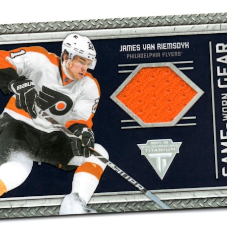 2011-12 Panini Titanium Game Worn Gear #75 James van Riemsdyk (40-X93-FLYERS)