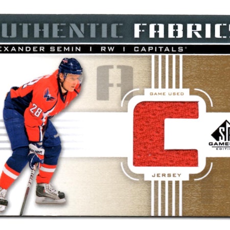 2011-12 SP Game Used Authentic Fabrics Gold #AFAS2 Alexander Semin C C (40-X90-CAPITALS)