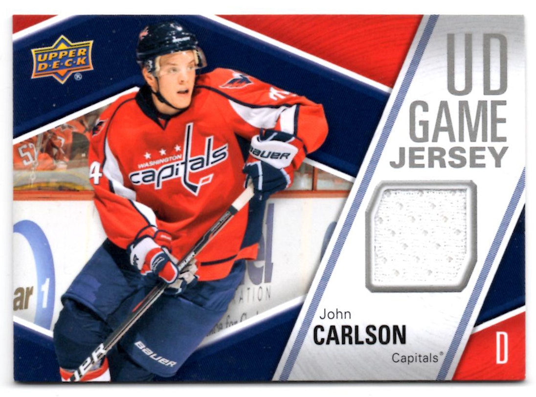 2011-12 Upper Deck Game Jerseys #GJJO John Carlson D (40-125x6-CAPITALS)