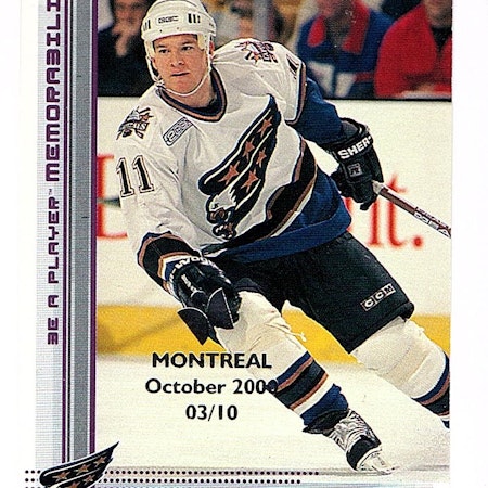 2000-01 BAP Memorabilia Montreal Olympic Stadium Show Ruby #365 Jeff Halpern (40-X33-CAPITALS)