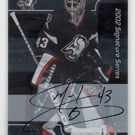 2001-02 BAP Signature Series Autographs #150 Martin Biron (40-X144-SABRES)