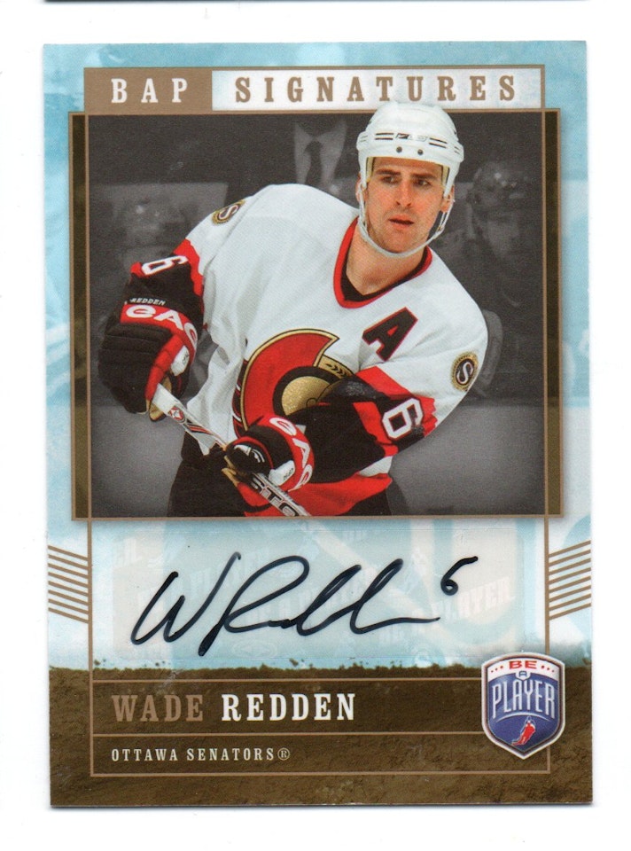 2006-07 Be A Player Signatures #WR Wade Redden (40-X70-SENATORS)