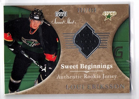 2006-07 Sweet Shot #120 Loui Eriksson JSY RC (40-X35-NHLSTARS)