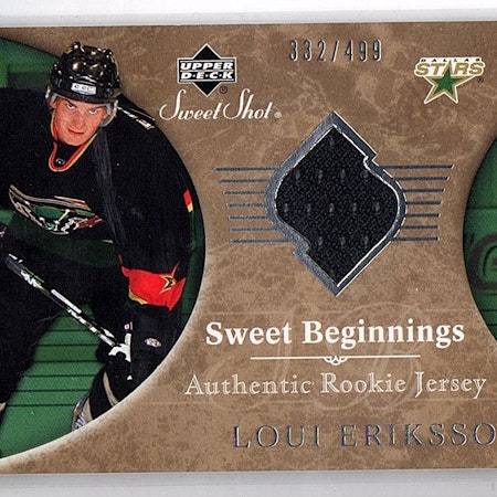 2006-07 Sweet Shot #120 Loui Eriksson JSY RC (40-X35-NHLSTARS)