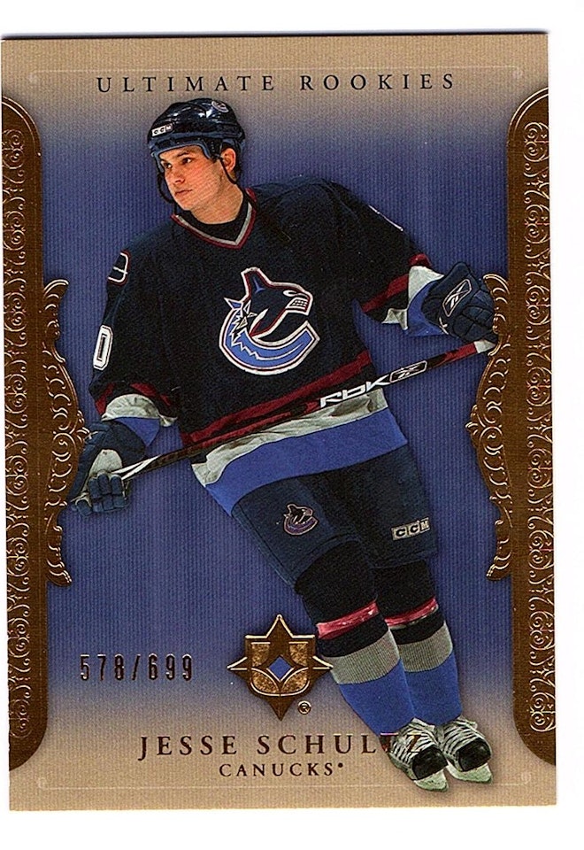 2006-07 Ultimate Collection #100 Jesse Schultz RC (30-X46-CANUCKS)