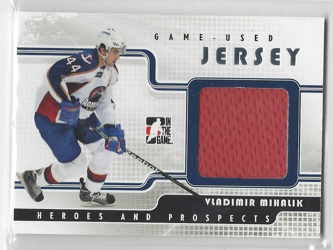 2008-09 ITG Heroes and Prospects Jerseys #GUJ45 Vladimir Mihalik (30-X39-OTHERS)