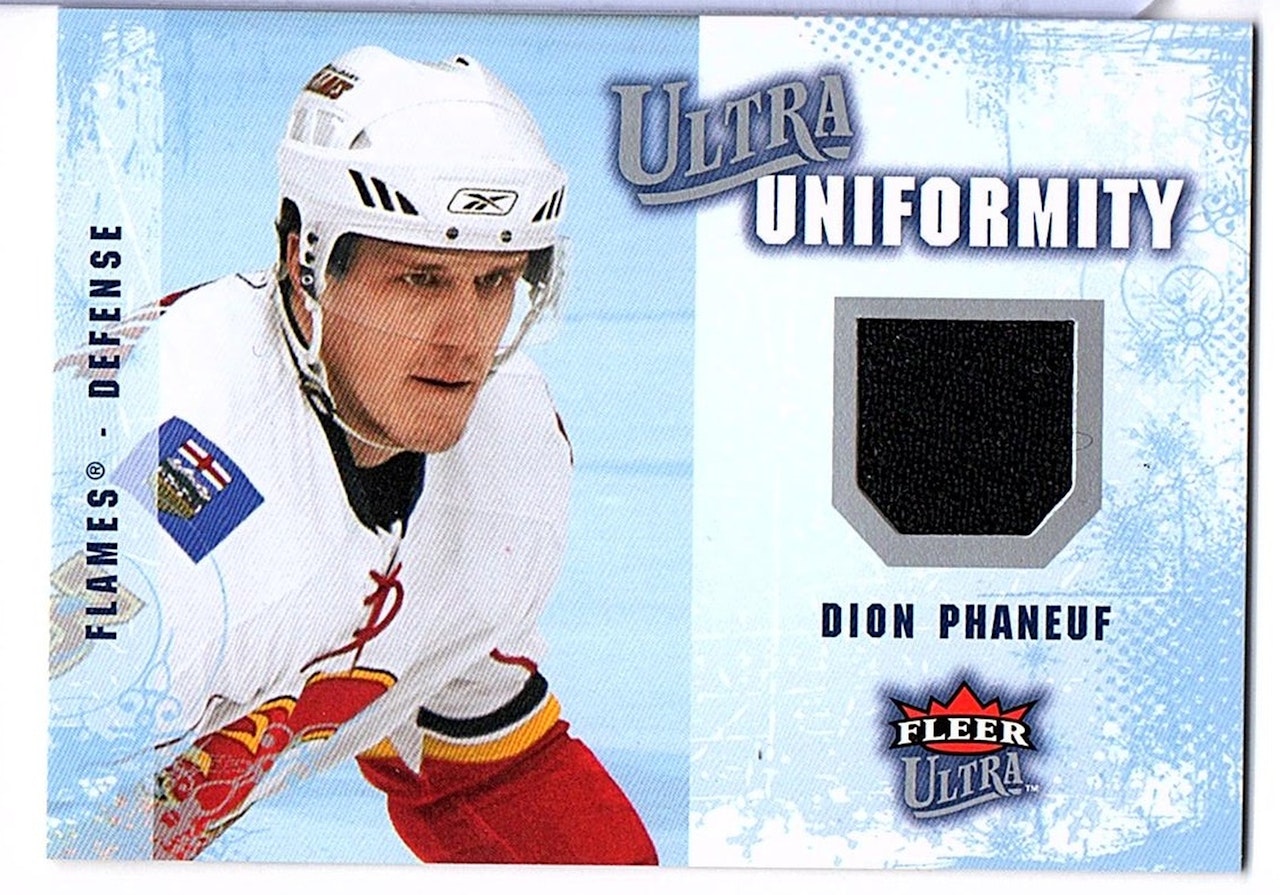 2008-09 Ultra Uniformity #UAPH Dion Phaneuf (40-X7-FLAMES)