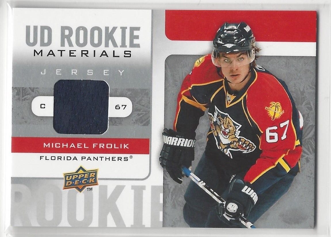 2008-09 Upper Deck Rookie Materials #RMMF Michael Frolik (40-X82-NHLPANTHERS)