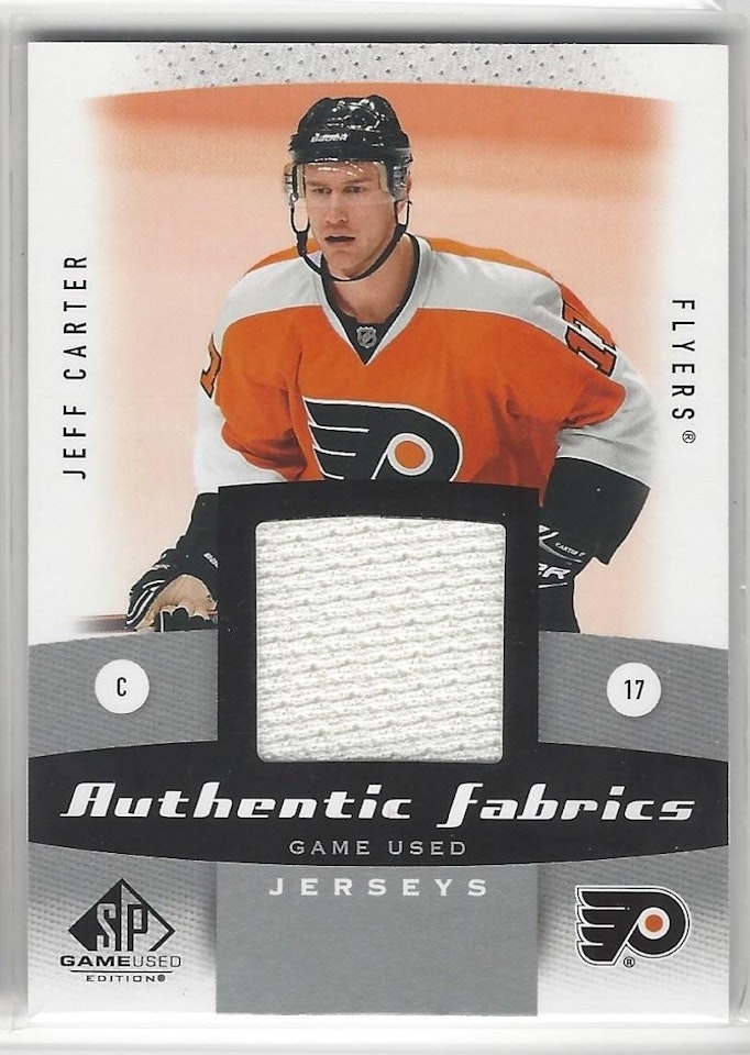 2010-11 SP Game Used Authentic Fabrics #AFJC Jeff Carter (40-X85-FLYERS)