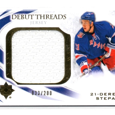 2010-11 Ultimate Collection Debut Threads #DTDS Derek Stepan (40-X81-RANGERS)