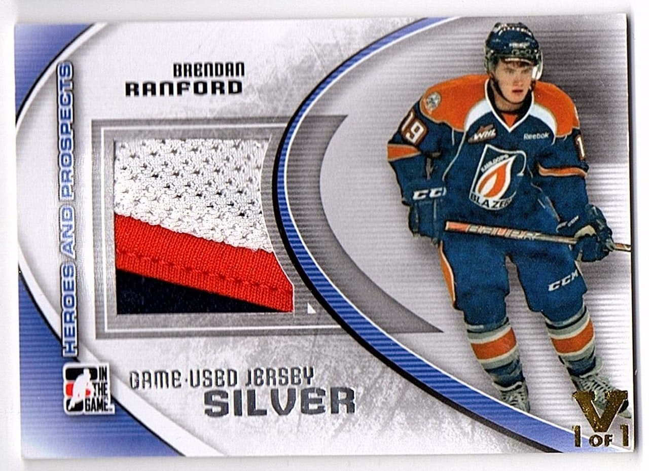 2011-12 ITG Heroes and Prospects Game Used Jerseys Silver #M28 Brendan Ranford (30-128x8-OTHERS)