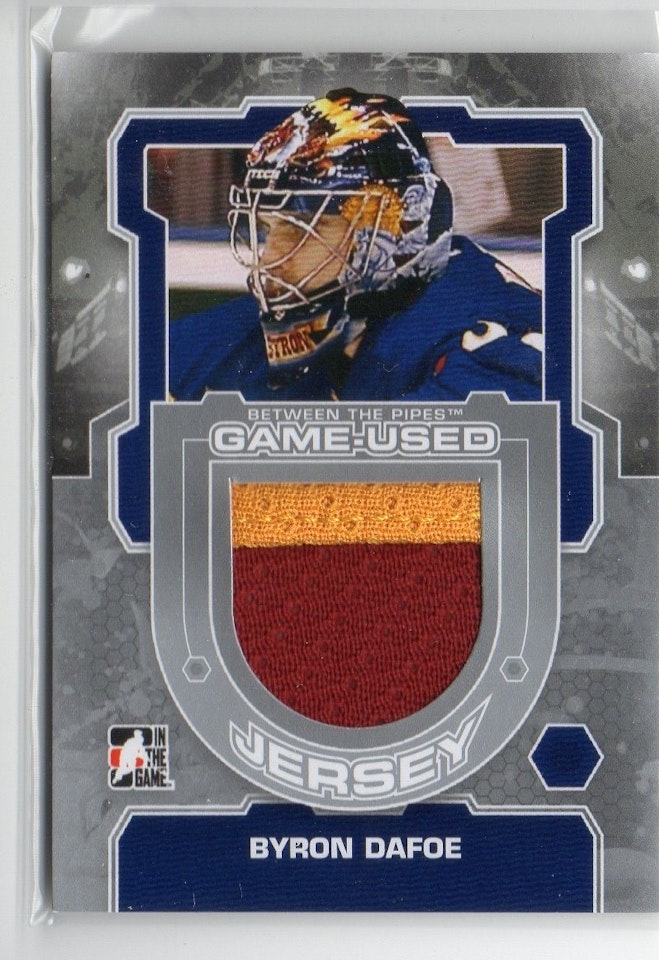 2012-13 Between The Pipes Jerseys Silver #M16 Byron Dafoe (40-126x6-THRASHERS)