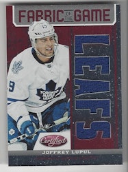 2012-13 Certified Fabric of the Game Mirror Red Jersey Team Die Cut #FOGJL Joffrey Lupul (40-X127-MAPLE LEAFS)