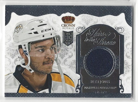 2013-14 Crown Royale Heirs to the Throne Materials #HTSJ Seth Jones (40-X105-PREDATORS)